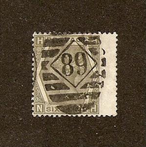 Great Britain  Scott #60 plate #12   Used   Scott CV $240.00