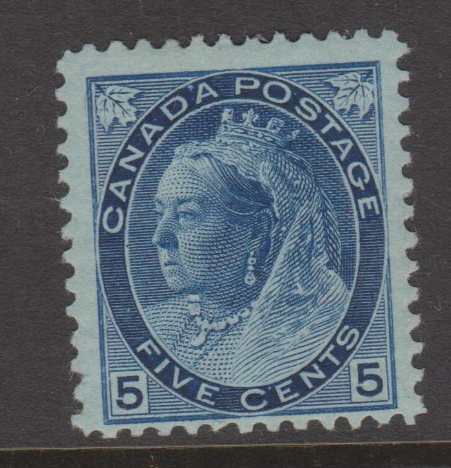 Canada 1898 QV 5c Blue Sc#79 Fine MH