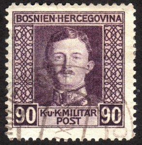 1917, Bosnia 90h, Used, Sc 118