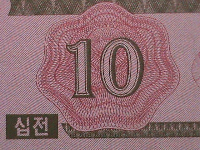 ​KOREA-1988 FIRST SERIES -UNCIRCULATE MINT 10 CENTS-BANK NOTE - VERY FINE