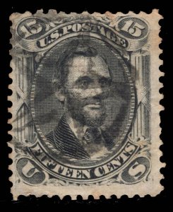 MOMEN: US STAMPS # 91 E-GRILL USED $575 LOT #16390-28