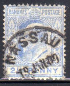 Bahamas  46 U, tear,  CV$32.50