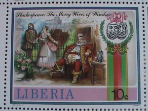 LIBERIA STAMP: 1987-SC#1060 SHAKESPEARE PLAYS MNH FULL  SHEET,