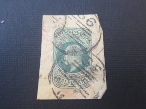GB KEVII Postal Stationery Cutdown  Stock#19143
