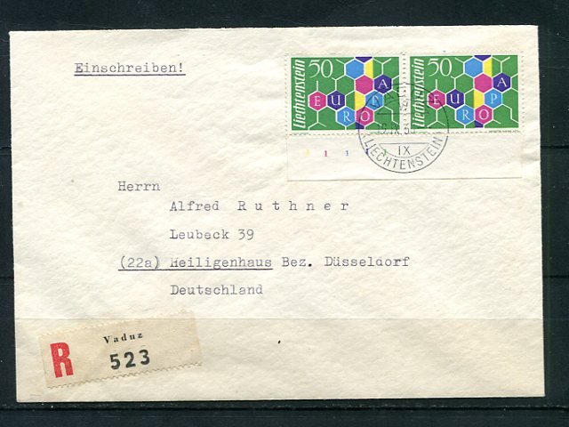 Liechtenstein scarce #356 pair on FDC's   scarce  VF   - Lakshore Philatelics