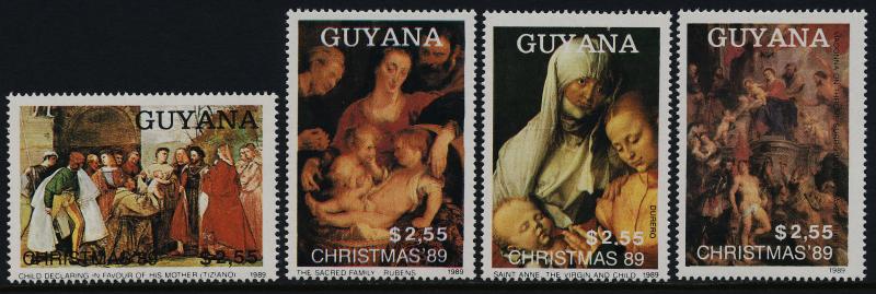 Guyana 2236-9 MNH Christmas, Art, Madonna, Sacred Family