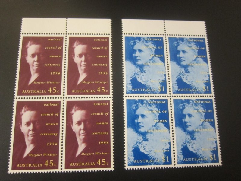 Australia 1996 Sc 1552-53 BLK(4) set MNH