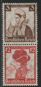 Germany Scott # B69, B74, mint nh, se-tenant, Mi# S237