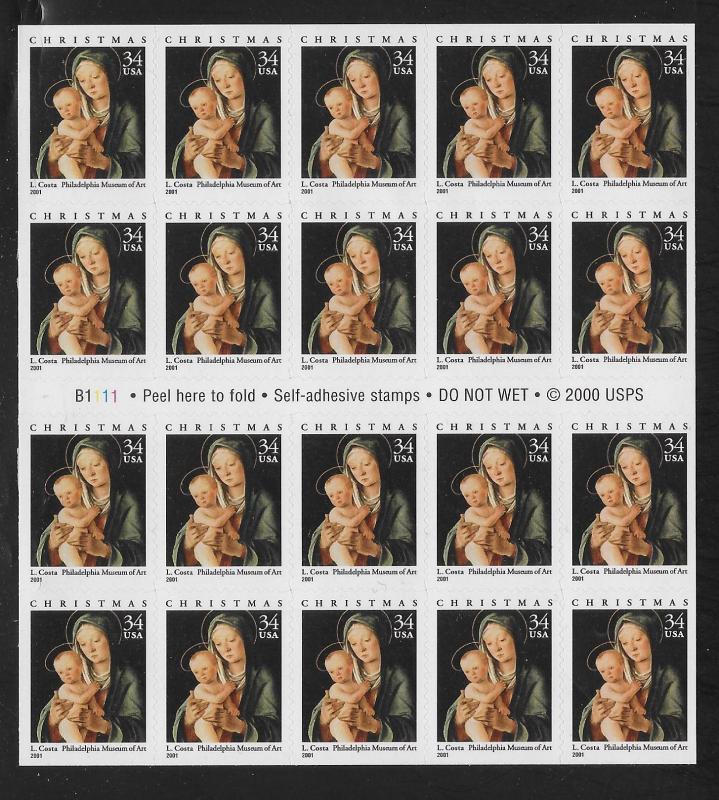 UNITED STATES SC# 3536 PANE/20 VF/MNH 2001