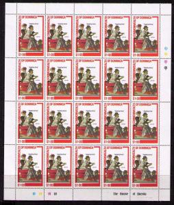 DOMINICA Sc# 754 - 757 MNH FVF Set4 x 20 Sheet Rockwell cc