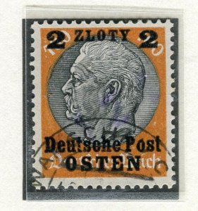 GERMANY; POLISH OCC. 1939 Hindenburg surcharged issue used 2Z. value