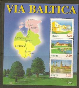 Estonia Scott 289    Baltic Highway    MNH