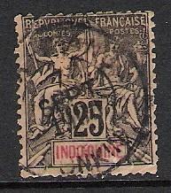 INDOCHINA 13 USED TEARED AT TOP A541