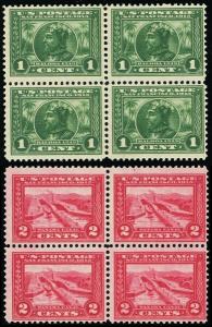 397-98, Mint F/VF NH Blocks of Four Stamps Cat $320.00 - Stuart Katz