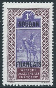French Sudan, Sc #21, 1c MH