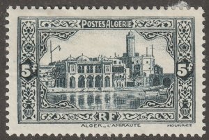 Algeria, stamp, Scott#106,  mint, hinged, 5f,