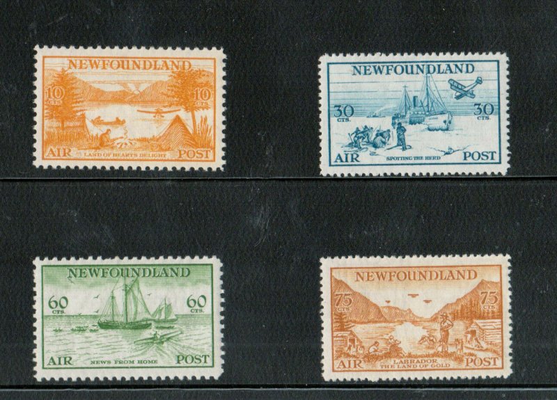 Newfoundland #C13 - #C17 Very Fine Never Hinged Set