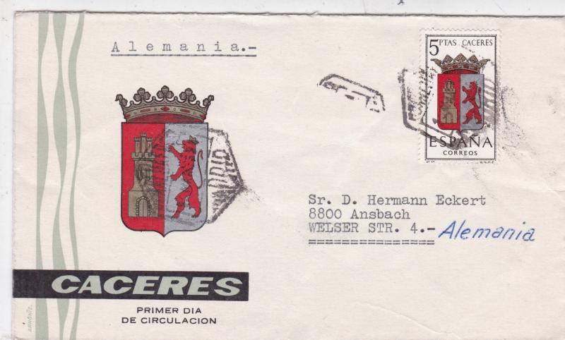 Spain Madrid to Ansbach Cover VGC