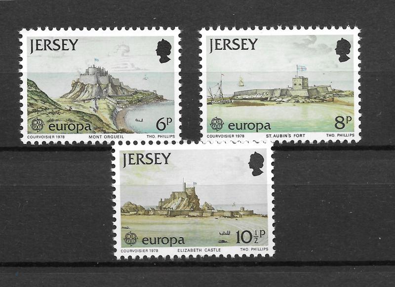 JERSEY MNH SET SC#187-189 EUROPA SCENCES SCV$.75