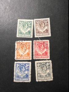 Northern Rhodesia sc 25,26,30,32,34,38 MH+u