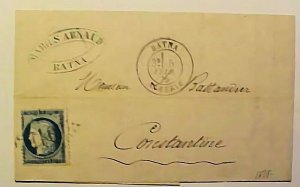 ALGERIA 1875 BATNA B/S CONSTANTINE