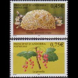 ANDORRA FR. 2003 - Scott# 574-5 Nature-Plants Set of 2 NH