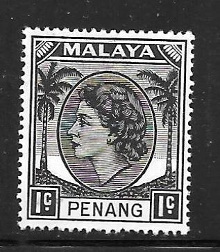 Malaya Penang 29: 1c Elizabeth II, MH, F-VF