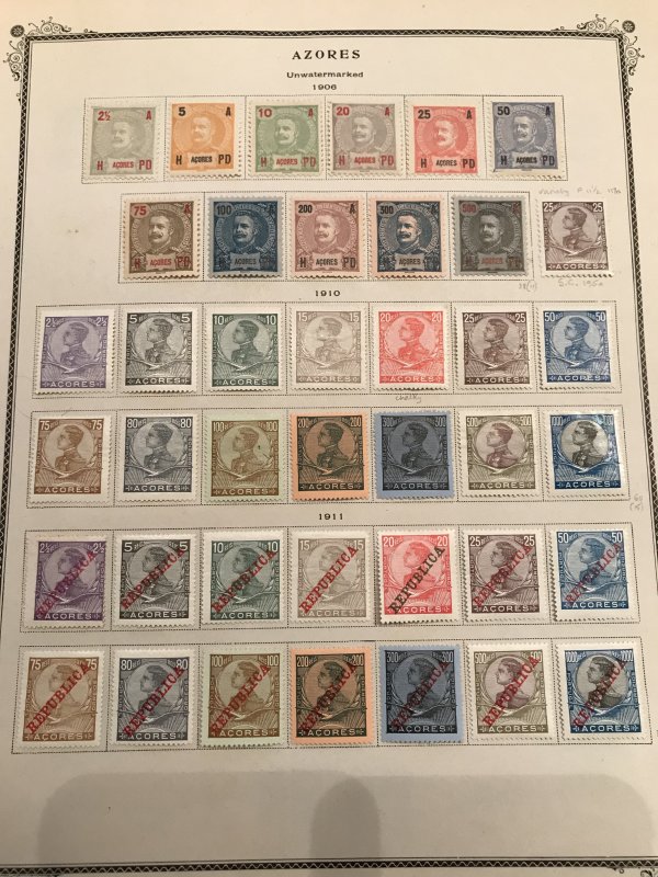 Amazing Azores Collection - 1868/1939 Mint / Used -- #15 with CERT. C$9700.00 ++