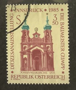 Austria 1985 Scott 1315 used - 3.50s,  Innsbruck Diocesan Exhibition