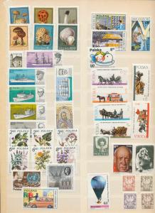 POLAND 1970s/80s Air Wildlife Pope Sheets MNH(Appx 450 Items)(RefAC1400
