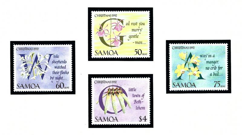 Samoa 815-18 MNH 1992 Christmas