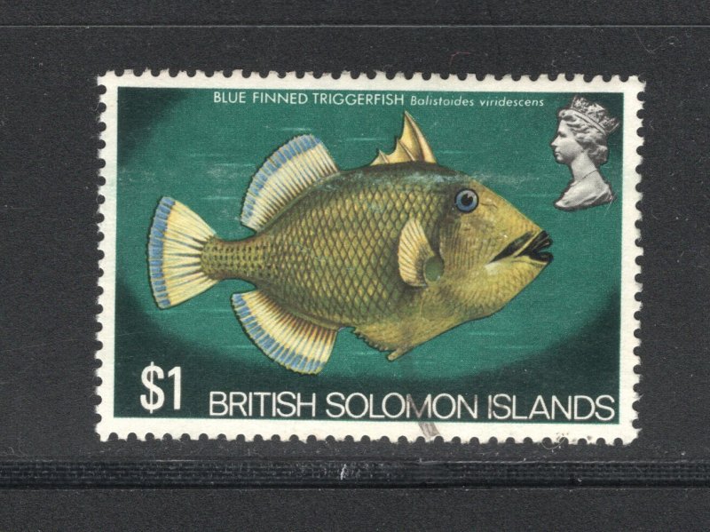 Solomon Islands, Scott #245   VF, Used, Triggerfish, CV $4.50 .... 5780116