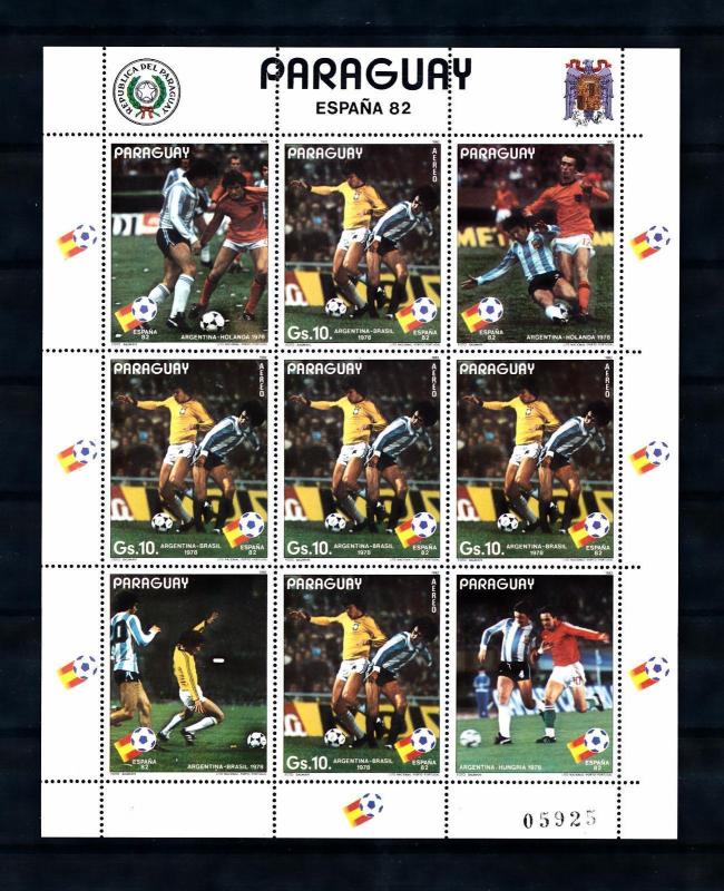 [60859] Paraguay 1982 World Cup Soccer Football Spain MNH