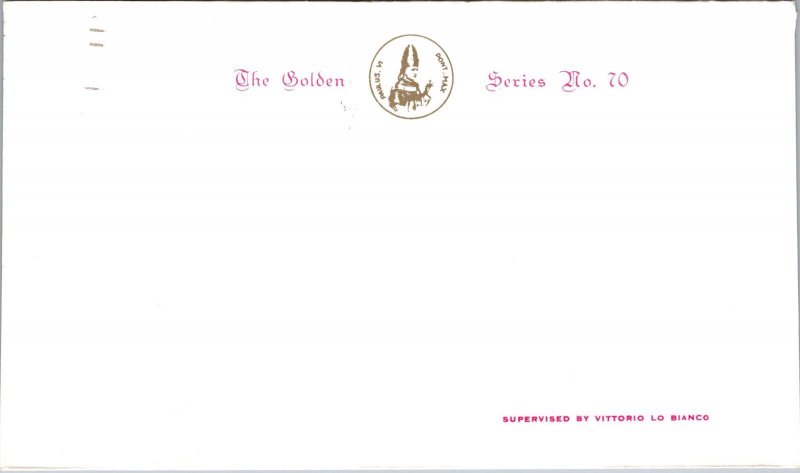 Vatican FDC 1965 - Paul VI Eucharistic Sacrifice in NY - Golden Series - F30878