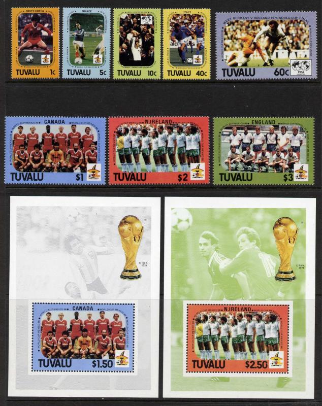 Tuvalu 364-73 MNH Sports, World Cup Soccer, Football