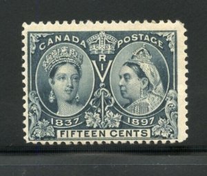 CANADA SCOTT #58 15c QUEEN VICTORIA JUBILEE F/VF MINT LIGHT HINGED-SCOTT $300.00