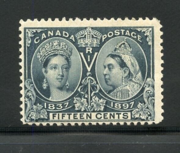 CANADA SCOTT #58 15c QUEEN VICTORIA JUBILEE F/VF MINT LIGHT HINGED-SCOTT $300.00