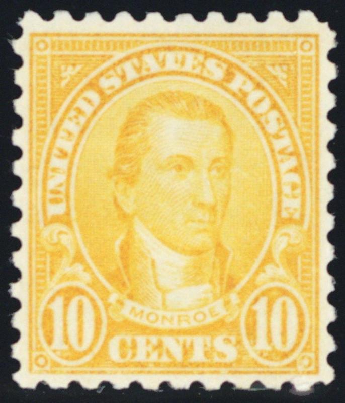 591, Mint OG H 10¢ Perforation 10 Cat $45.00 - Stuart Katz