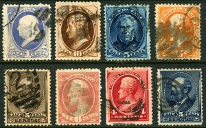 #145 / #216 1870-1888 1c-15c Assorted Bank Note Issues Used