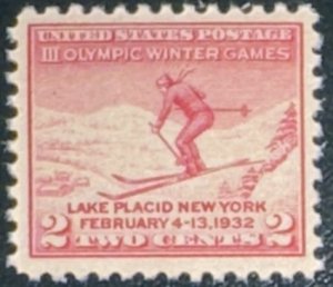 Scott #716 1932 2¢ Winter Olympics MNH OG