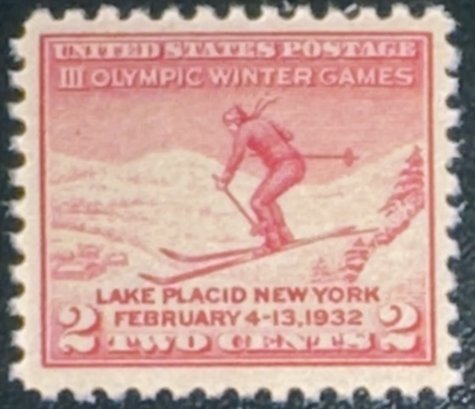 Scott #716 1932 2¢ Winter Olympics MNH OG