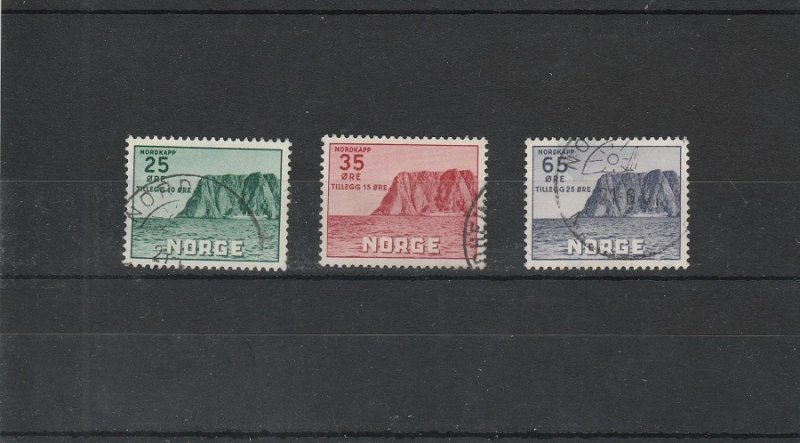 Norway  Scott#  B59-B61  Used  (1957 North Cape)