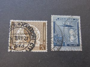 Pakistan 1951 Sc 60,62 FU