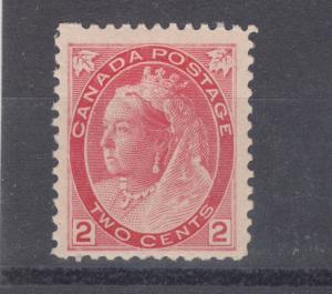 Canada Sc 77 MNH. 1899 2c carmine QV Numeral issue, F-VF