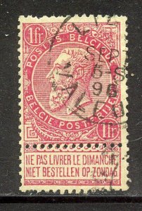 Belgium # 72, Used.