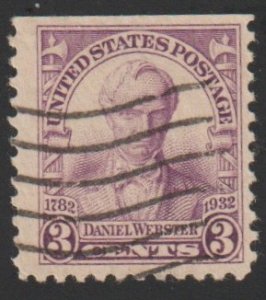 SC# 725 - (3c) - Daniel Webster, USED Single