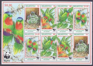 1998 Niuafo'ou 326-329KL WWF, Birds 30,00 €​​​​​​​