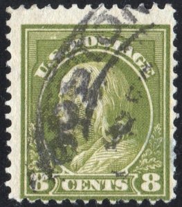 SC#414 8¢ Franklin Single (1912) Used