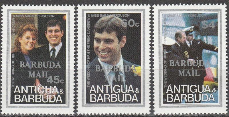 Barbuda #809-11  MNH CV $7.15