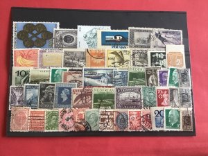 Collectors Card of Vintage Europe Stamps R39096